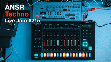 ANSR - Techno Live Jam - 215 with Roland TB-03 + TR-8S