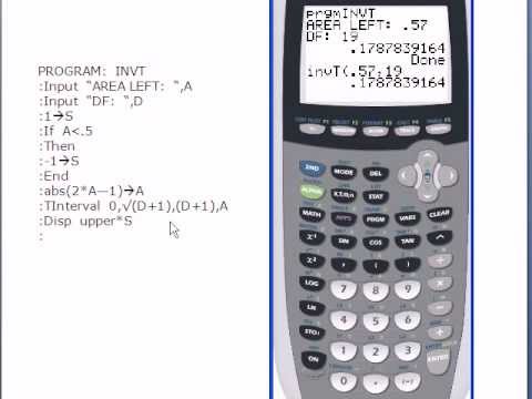 Programming invT into a Ti 83 or Ti 83+ Calculator - YouTube