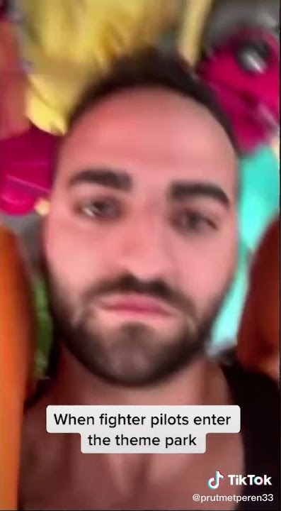 When Fighter Pilot Tries Rides in the Theme Park #short