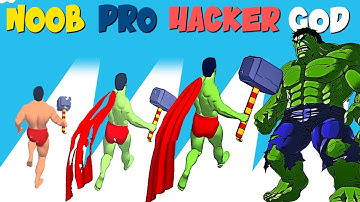 NOOB vs PRO vs HACKER vs GOD in Mutant Run | GokuNoob