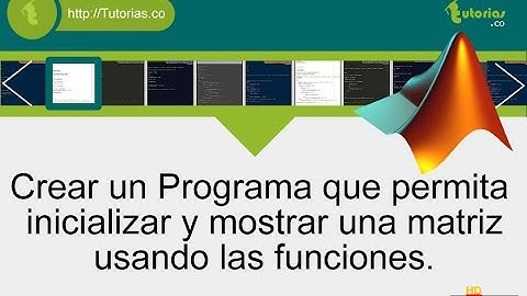 funciones – matLab (funcion inicializar, mostrar matriz)
