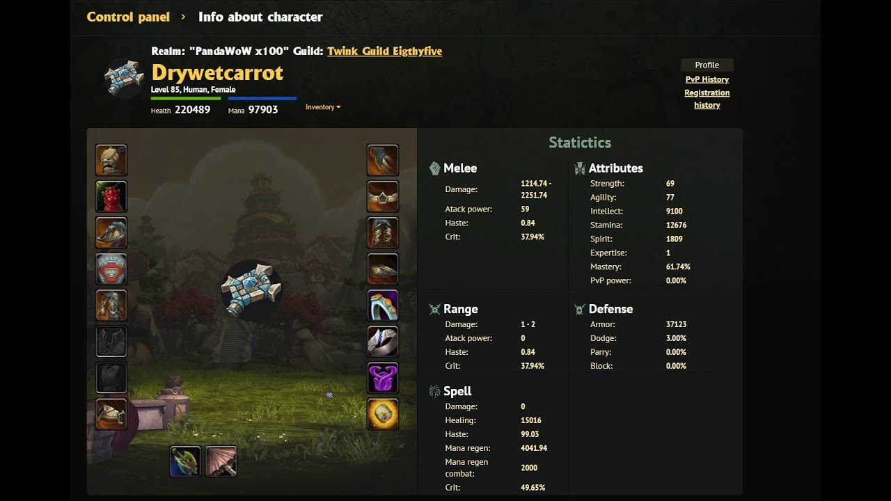 LEVEL 85 SHADOW PRIEST BURST IN WORLDPVP PANDAWOW 5.4.8