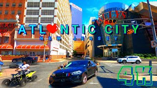 Atlantic City Drive Part 2, New Jersey USA 4K - UHD