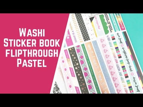 Washi Book Flipthrough- Pastel 