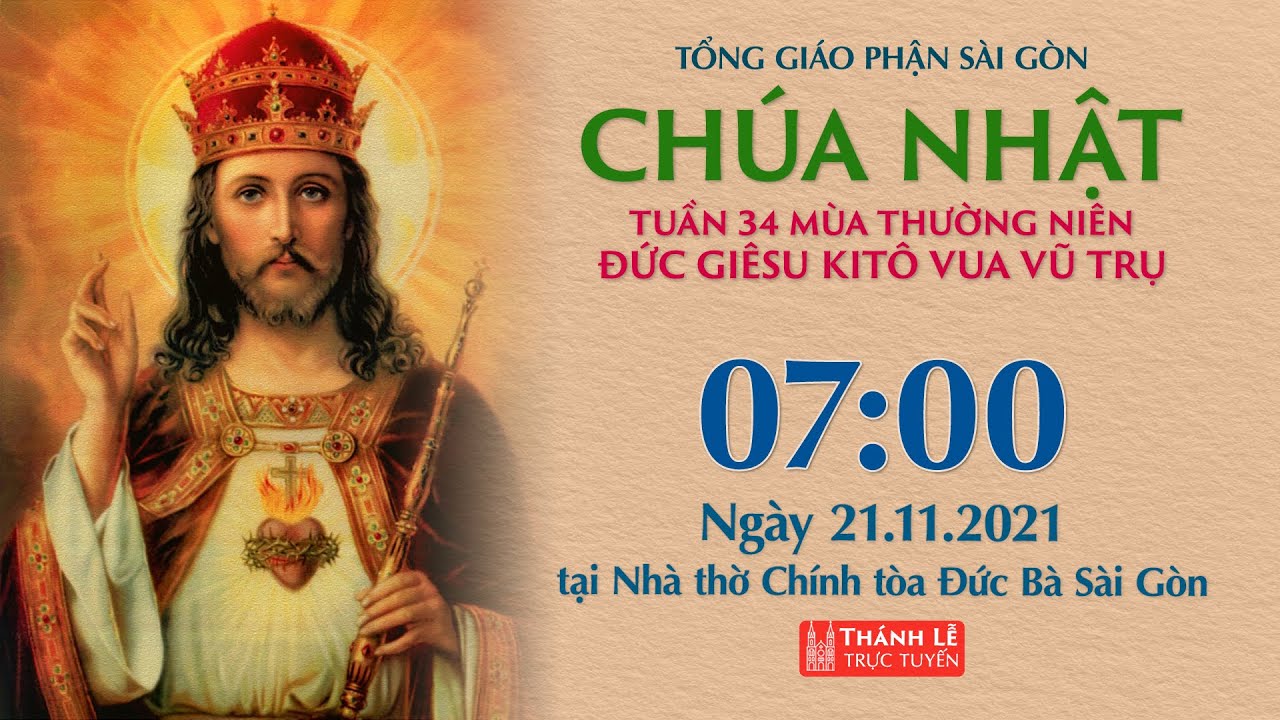 ????Thánh Lễ Trực Tuyến | 7:00 | CHÚA NHẬT 34 THƯỜNG... - youtube