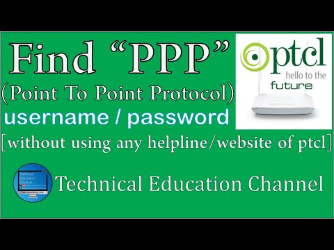 How to find ptcl wifi PPP username and password in Urdu/Hindi || Technical Education Channel