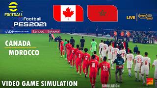 eFootball PES : Canada vs Morocco | Video Game Simulation & Prediction PES 2021 Gameplay screenshot 4