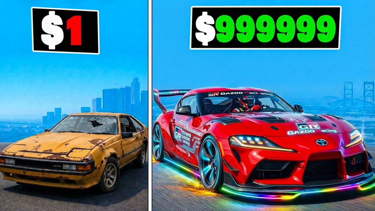 $1 to $1,000,000,000 TOYOTA SUPRA in GTA 5