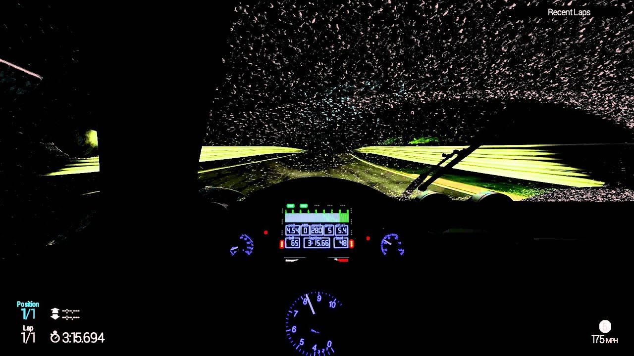 pCARS Build 422 Test run ZondaR+Nordschleife+Wet+Night[1080p]