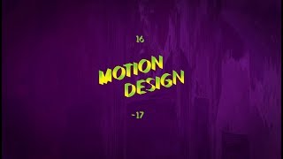 Showreel Motion Design 2016/17