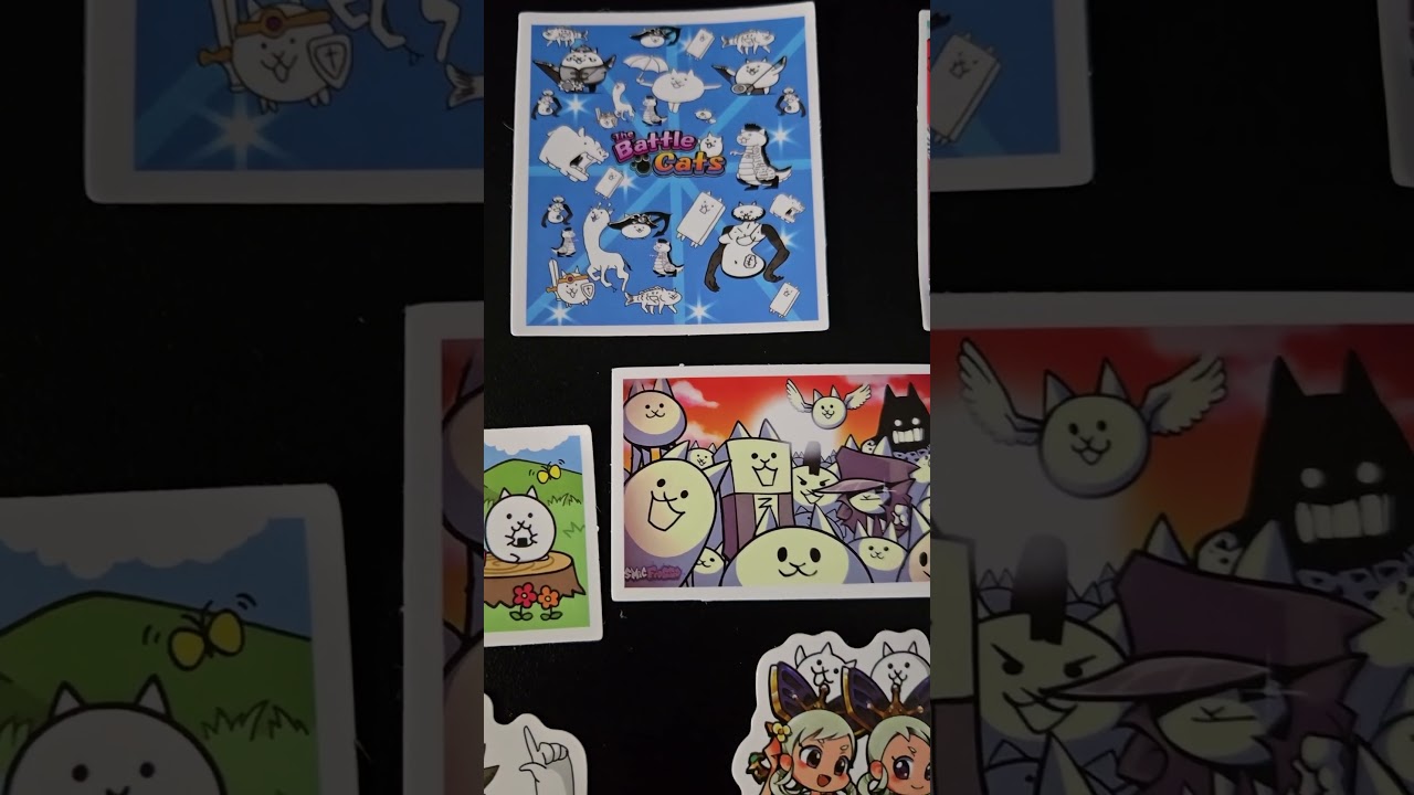Unboxing Battle Cats Stickers from Amazon 