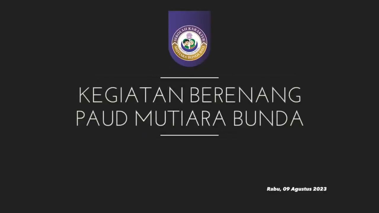 Kegiatan Berenang PAUD Mutiara Bunda Bali