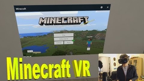 Windows Mixed Reality VR Headset Home Interface Demo - Minecraft test