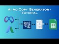 AI Ad Copy Generator Google Sheets Add-On - Tutorial