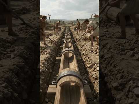 How Ancient Romans Drilled Water Pipes #shorts