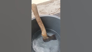 How to Tighten a Loose Axe Handle #gardentool