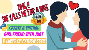 Create A Virtual Talking Girl Friend with Just 6 Lines of python | Find Perfect Girlfriend Using Py