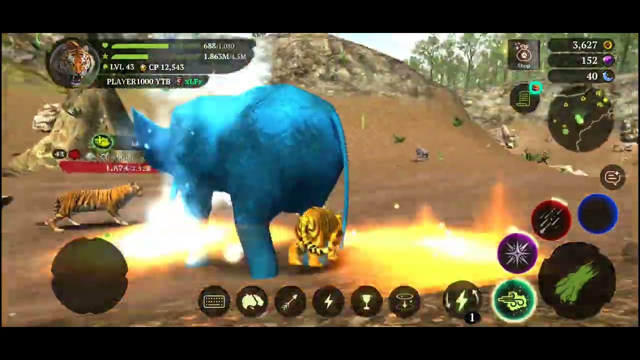 Tiger Game playing in Coop 3. With small Joucy#gaming 