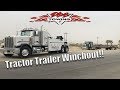 Tractor Trailer Gets Stuck And Breaks Driveline
