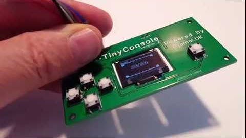 Play Games on this ATtiny85 - based business card Game Console Arduino
