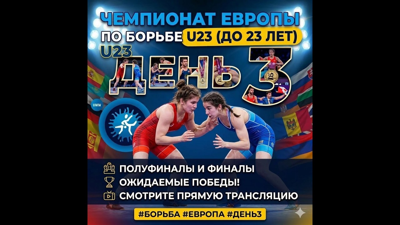 ВОЛЬНАЯ и ЖЕНСКАЯ БОРЬБА Чемпионат Европы до 23 лет Зренянин, Сербия, 9-15 марта 2026