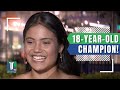 British TEENAGER Emma Raducanu REACTS to winning her first GRAND SLAM after beating Leylah Fernandez