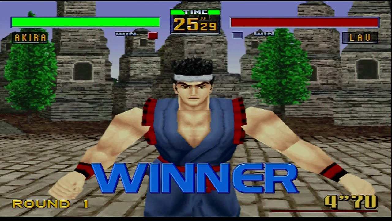 Sega Saturn Virtuafighter2 Rgb21 To Hdmi 60fps Youtube