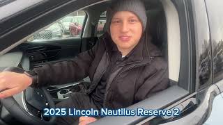 I have this 2025 Lincoln Nautilus Reserve 2 in Whisper Blue Metallic exterior color #lincoln