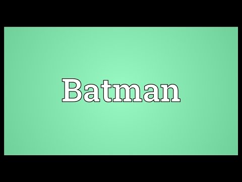 Video: Bestaan Batmen? - Alternatieve Mening