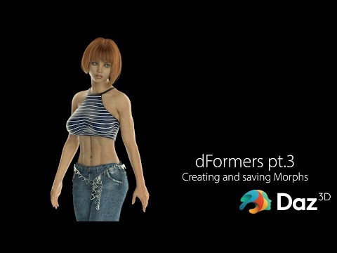 Daz Studio pro Tips: Creating and saving Morphs with dFormer