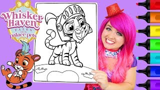 Coloring Whisker Haven Sultan Coloring Book Page Prismacolor Colored Paint Markers | KiMMi THE CLOWN screenshot 4