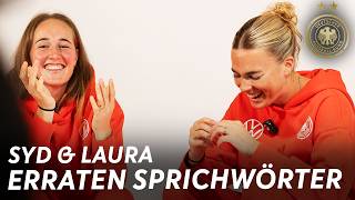 "Ich habe den Rochen gebraten" 🐟🍳😂 | Sydney Lohmann & Laura Freigang raten Sprichwörter screenshot 5