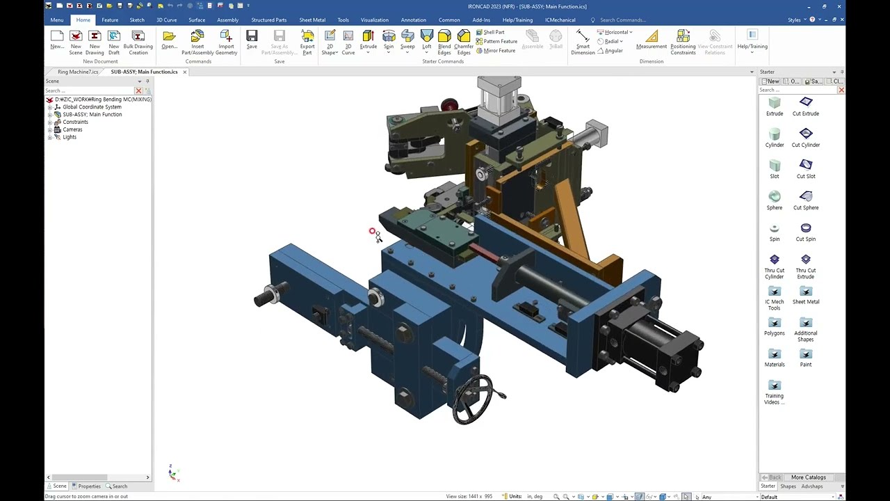 Creating 2D Drawing from IronCAD 3D Model.