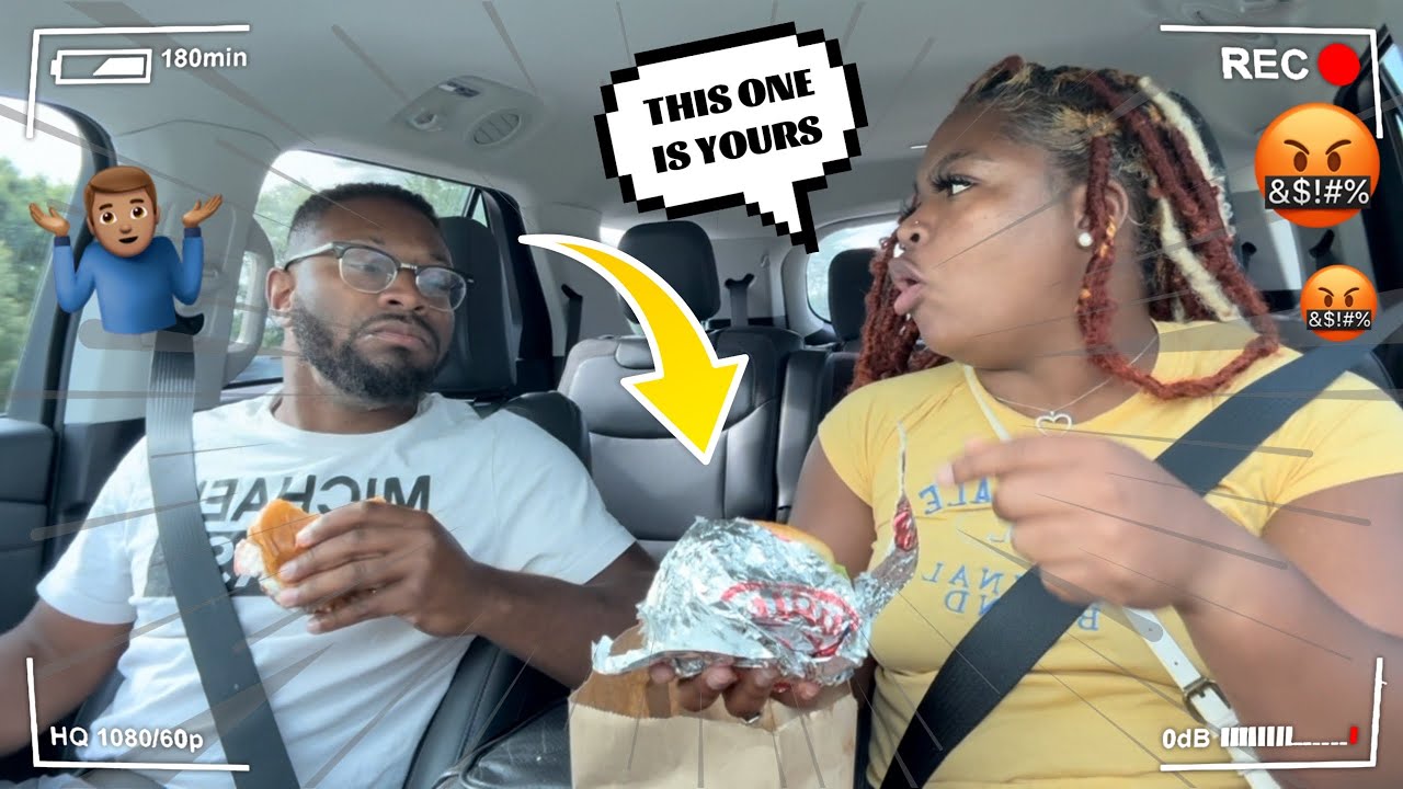 EATING My ANGRY Fiancés Chicken Sandwich To See Her REACTION! *She Did This* (Bad Idea)