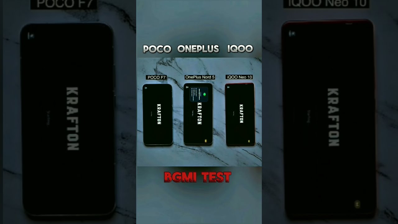 Poco F7 Vs Oneplus Nord 5 Iqoo Neo 10 Bgmi Test Shorts