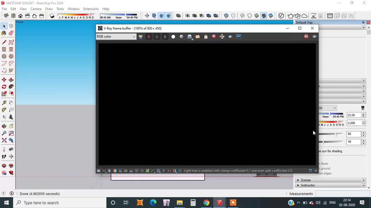 SKETCHUP VRAY BLACK RENDER SOLVED