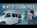 How to Prepare for a Winter Storm Living in a Van // Travel Snacks