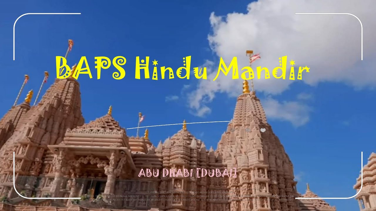 Some beautiful views of Hindu mandir in Abu Dhabi (Dubai)