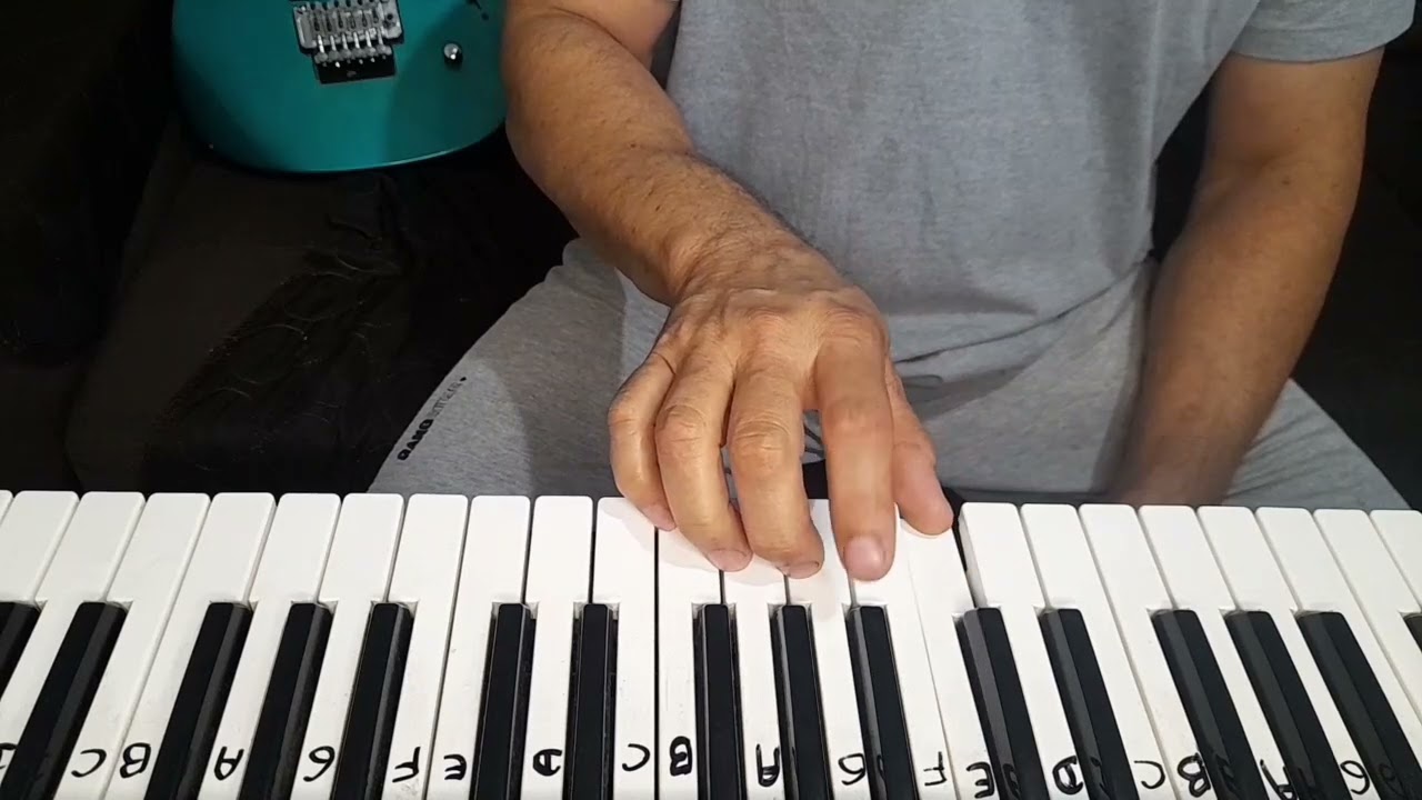 Escala maior no teclado 