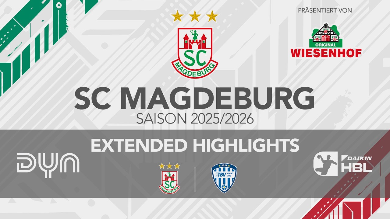 Extended Highlights: SC Magdeburg vs. TBV Lemgo Lippe| DAIKIN HBL | 20. Spieltag 25/26 |