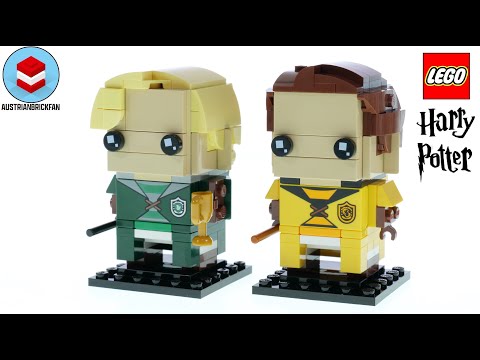 LEGO Harry Potter Brickheadz 40617 Draco Malfoy & Cedric Diggory - LEGO Speed Build Review