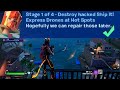 Destroy hacked Ship it! Express Drones at Hot Spots Fortnite