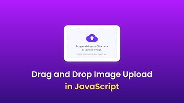 How To Create Drag And Drop Image Uploader Using HTML CSS and JavaScript