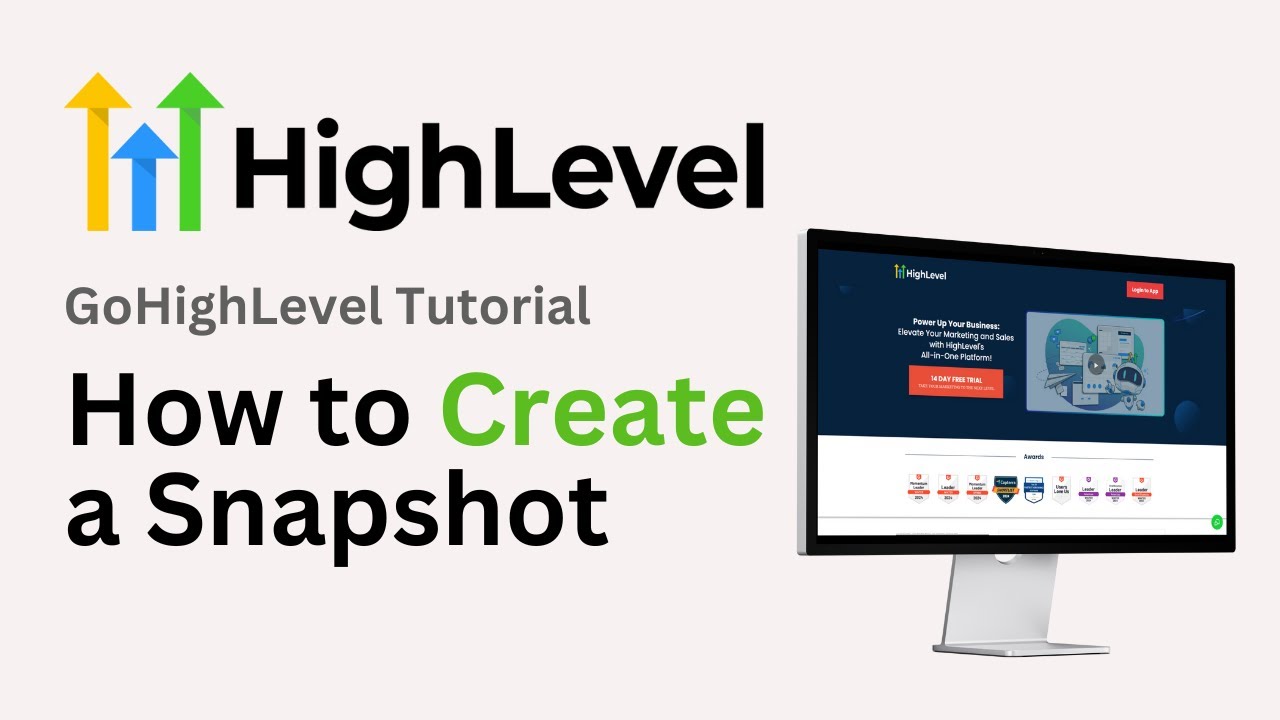 How to Create a Snapshot in GoHighLevel (2024) - YouTube