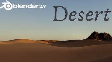 Realistic Desert in Blender 2.9 without sculpting | ( Blender Tutorial )