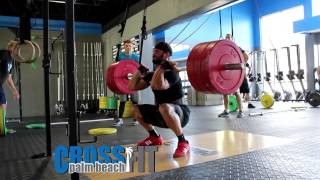 Slow Motion Squat Clean by Ben C. at CrossFit Palm Beach