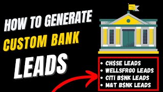How to Generate Custom Bank Leads  SMS Spamming
