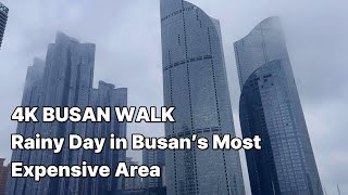 4K Busan Walk | Exploring Busan's Hidden Streets on a Rainy Day!