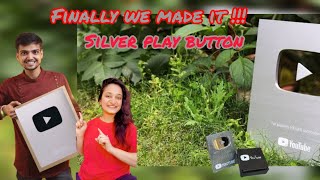 Youtube Silver Play Button Finally!!! 😱😱😱 | How i made Silver Play button without 100k subscriber