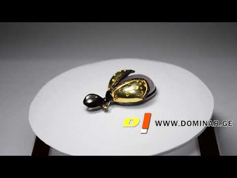 ნატურალური ვარდისფერი კვარცი კულონის ფორმით